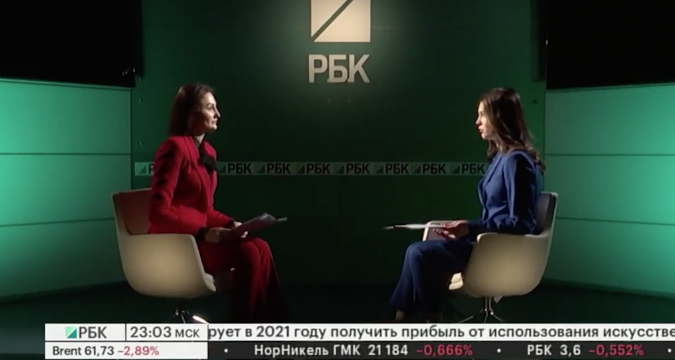 Интервью с вице-президентом РОО «Интернациональный Союз Женщин» для медиахолдинга РБК.